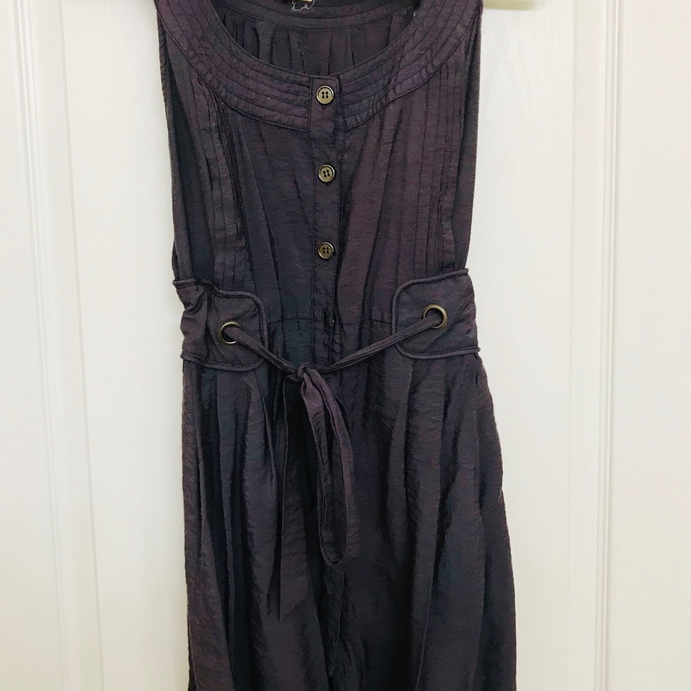 EGGPLANT CORSETED DRESS